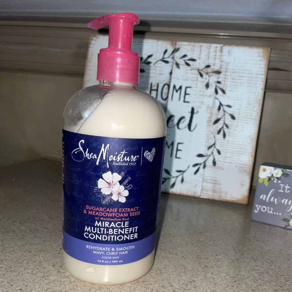 SheaMoisture Miracle Multi-Benefit Conditioner 13oz NEW Sugarcane Meadowfoam